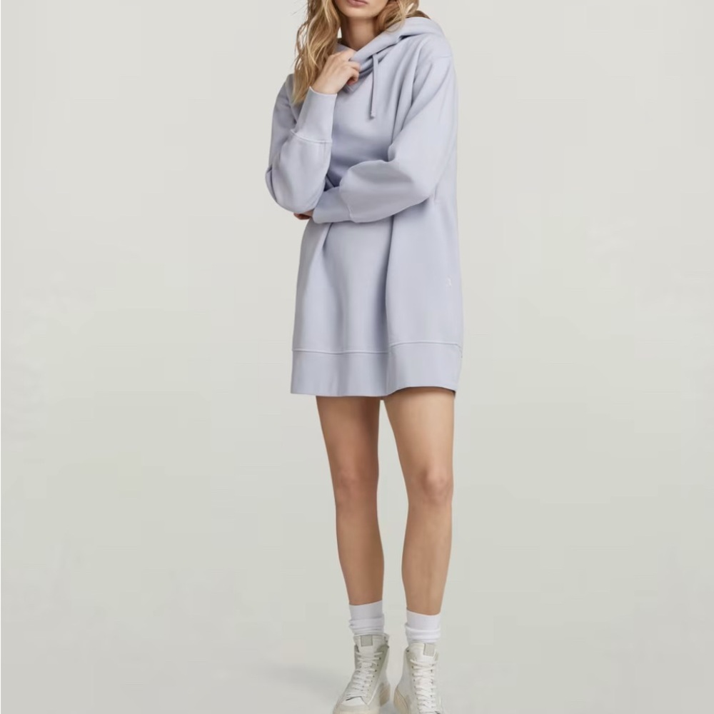 Women's Light Blue Hoodie Dress